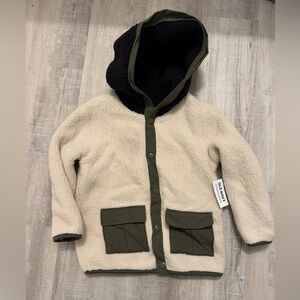 Old Navy Kids Jacket in Cream and Green